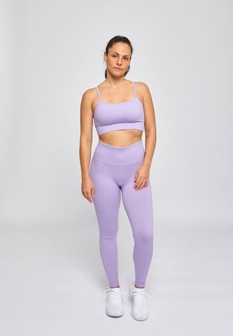 SNOCKS Skinny Sports trousers in Purple: front