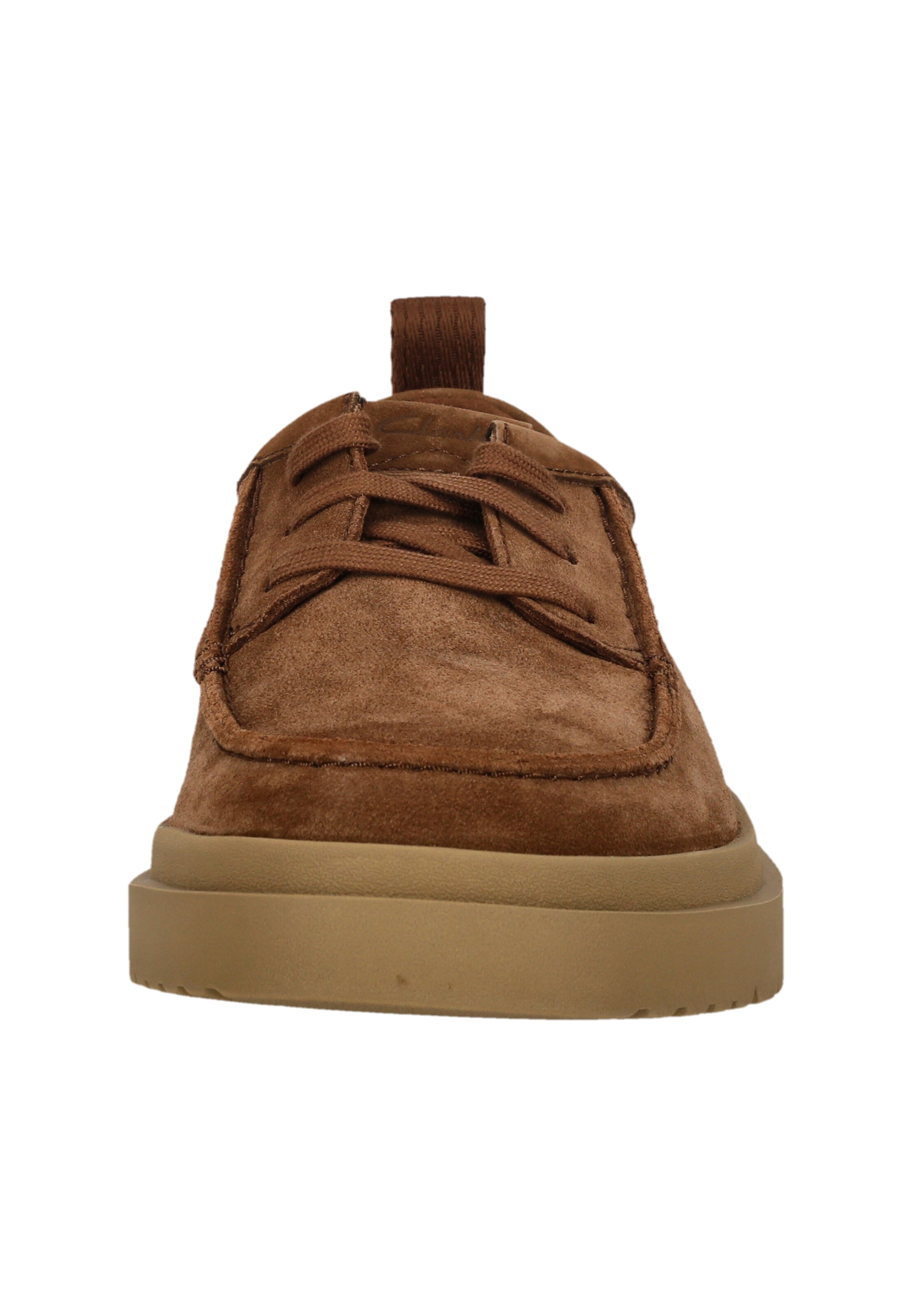 CLARKS Lace-up shoe 'Polden Moc' in Brown