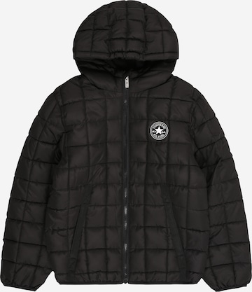 juoda CONVERSE Demisezoninė striukė: priekis