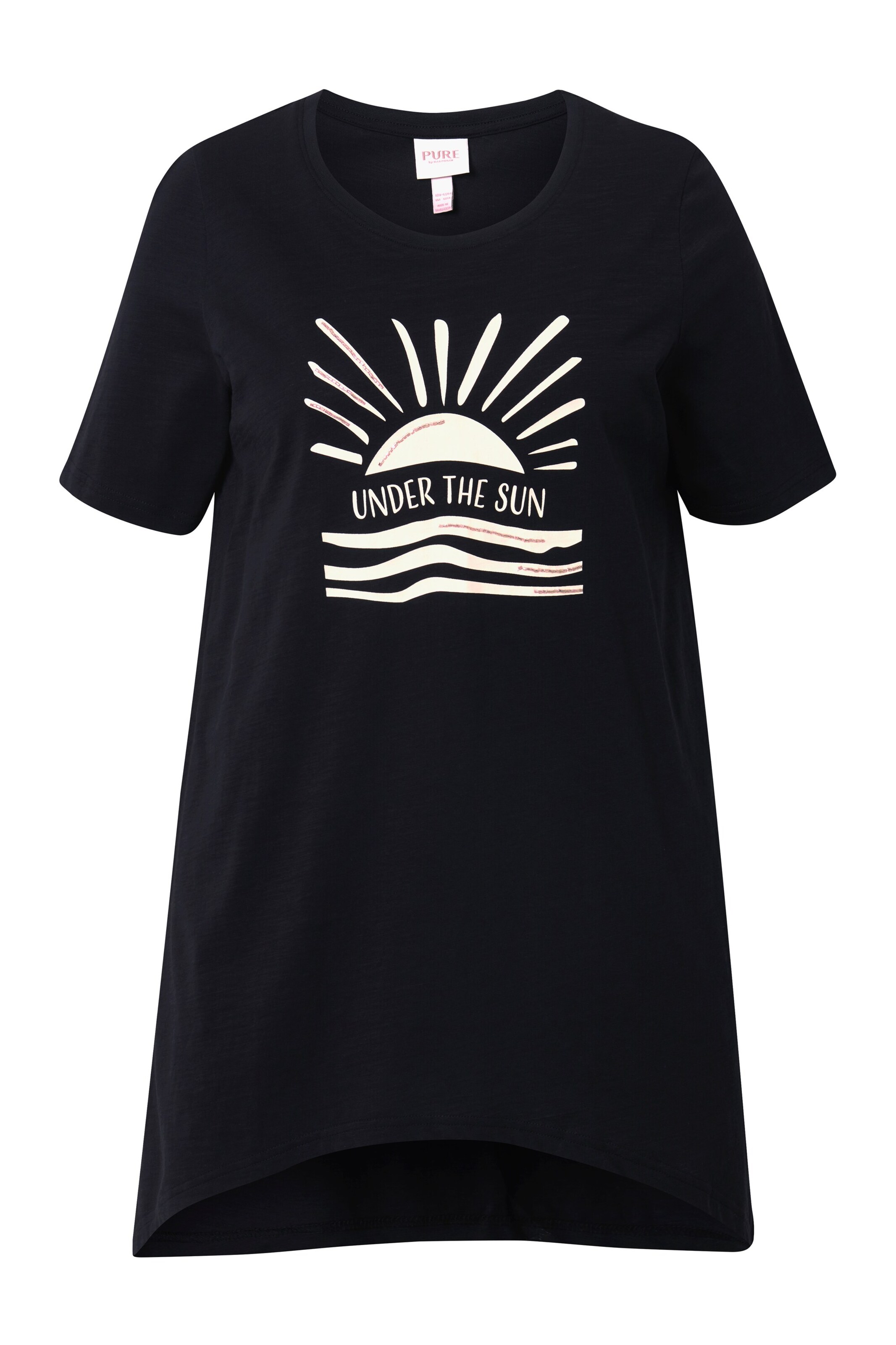 Ulla Popken Shirt in Zwart: voorkant