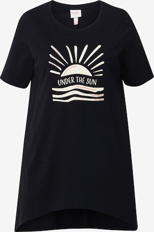 Ulla Popken Shirt in Schwarz: Vorderseite