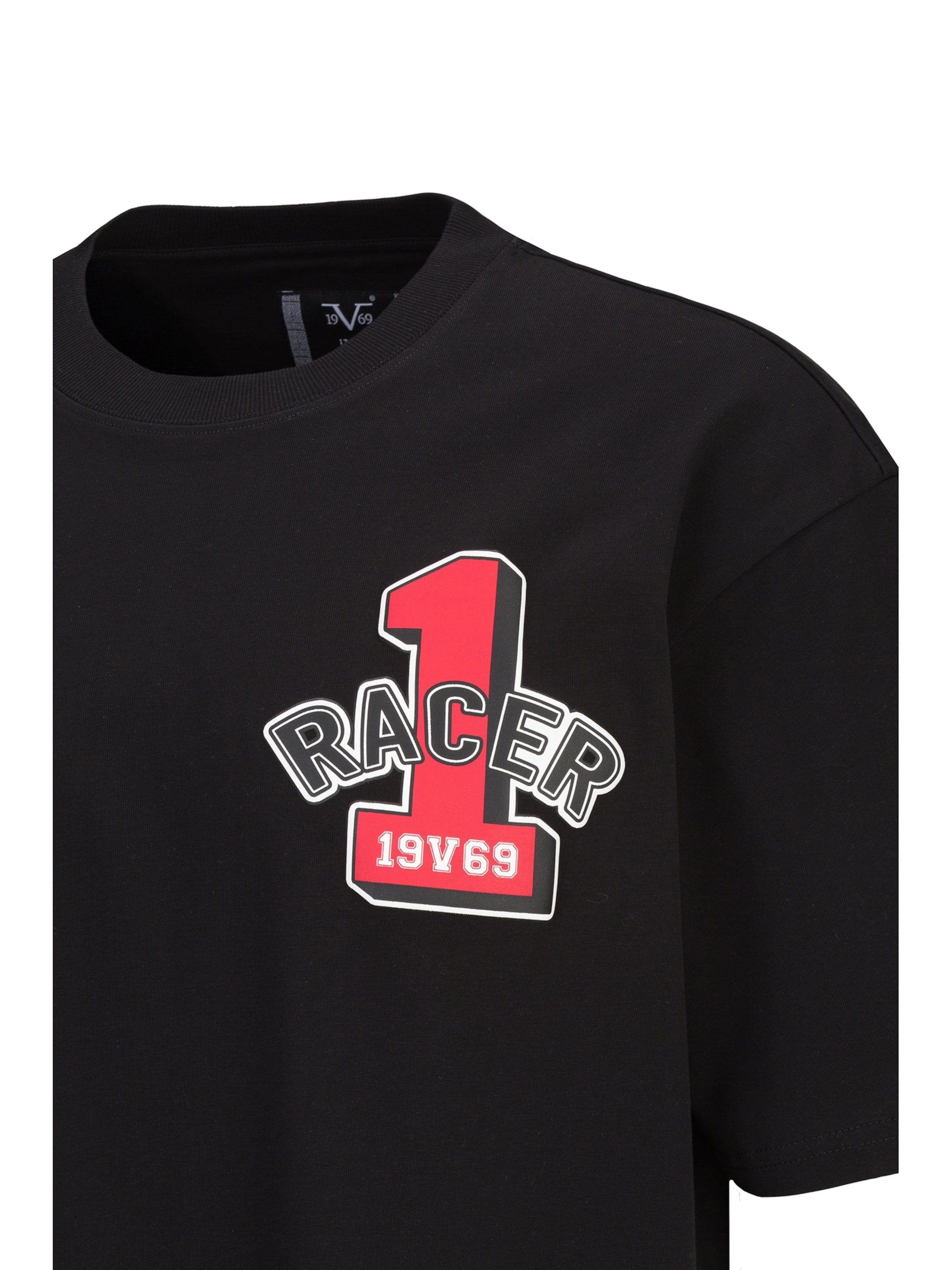 19V69 ITALIA - Camiseta 'Tamaro Racing' en negro