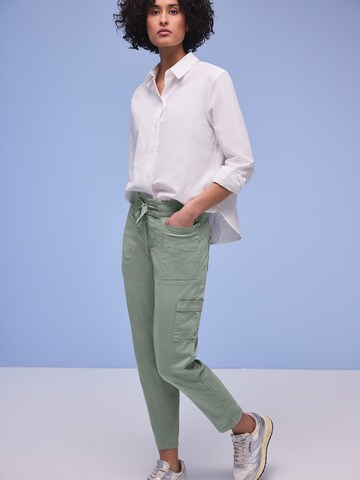 Effilé Pantalon cargo 'Bonny' STREET ONE en vert