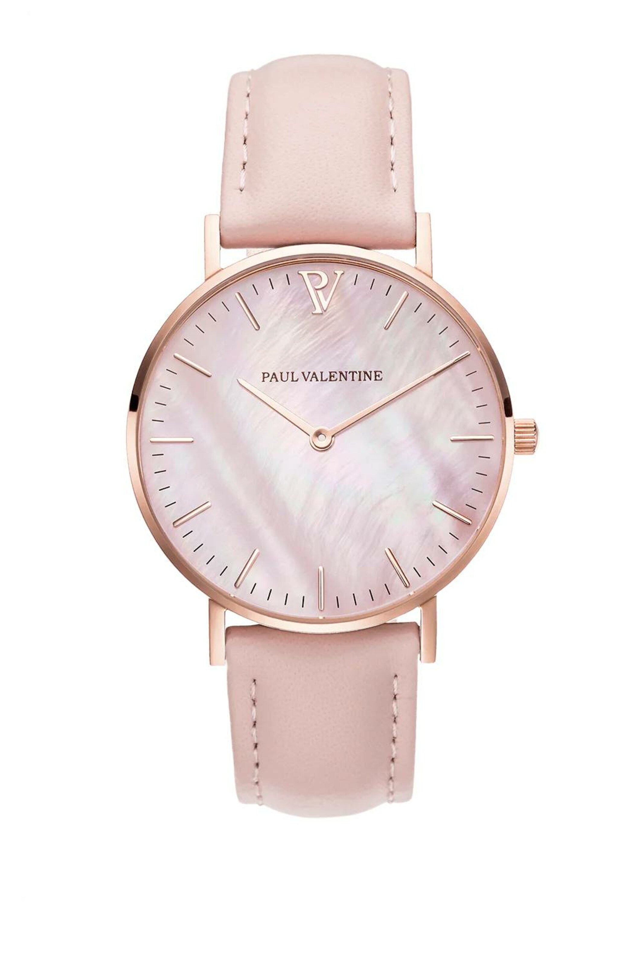 PAUL VALENTINE Analog Watch in Pink: front