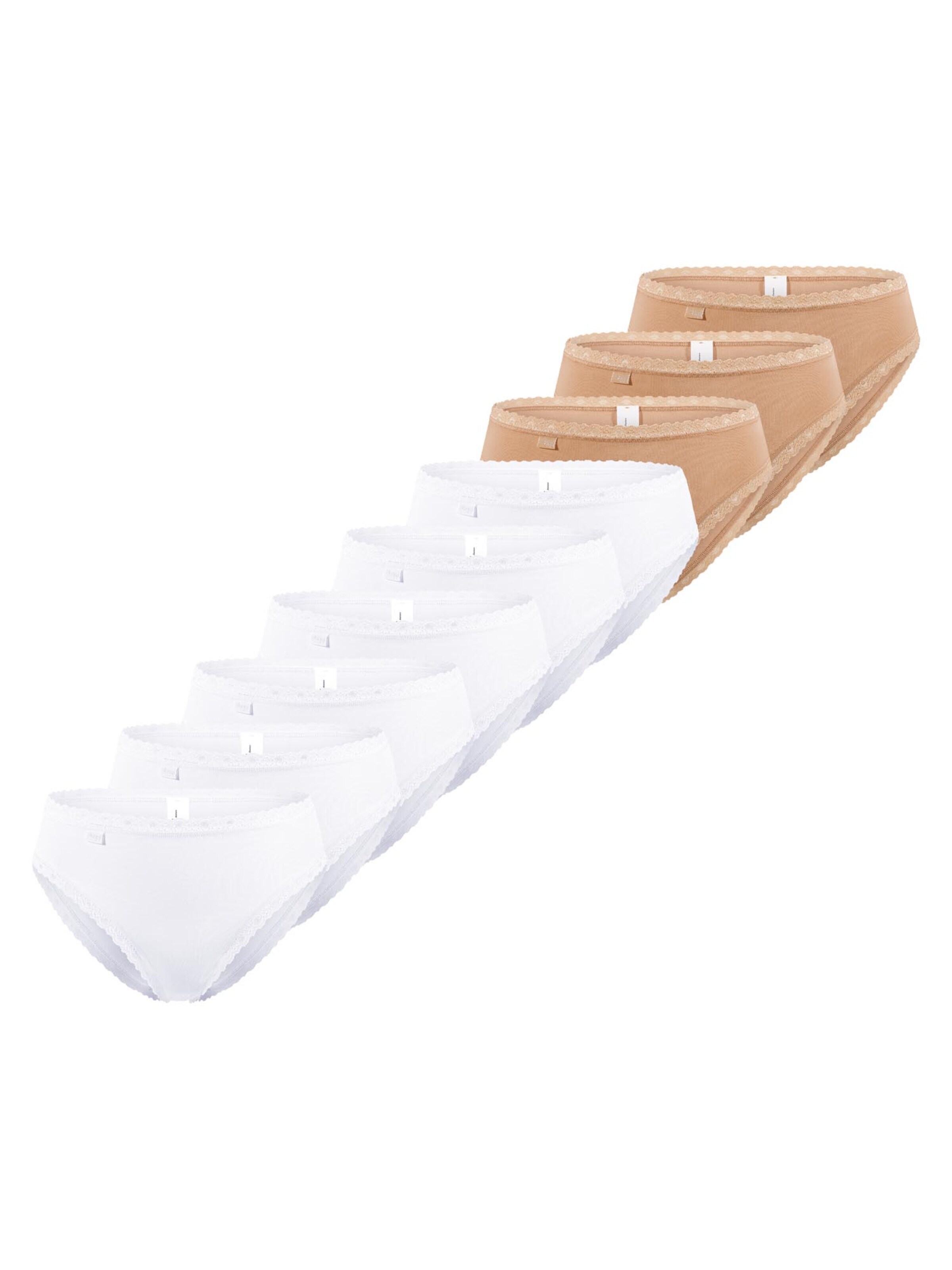 SLOGGI Slip '24/7 Cotton Lace'‌‌‌‌‌‌ in Beige: Vorderseite