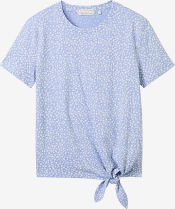 T-shirt TOM TAILOR DENIM en bleu : devant