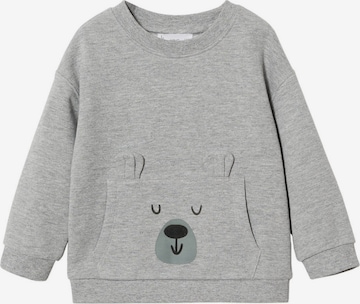 MANGO KIDS Sweatshirt 'Deer' in Grey: front