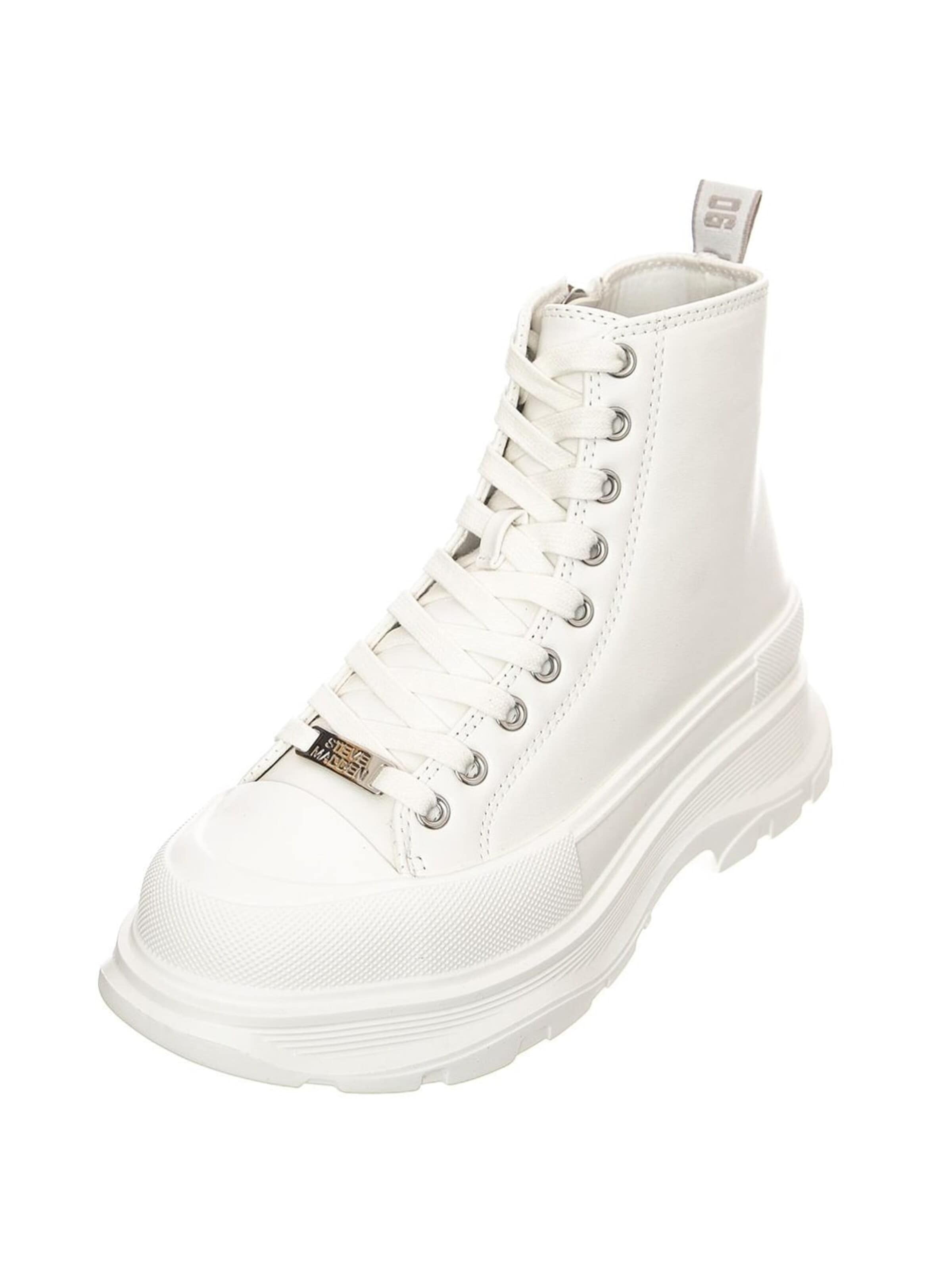 Stivale stringato 'Captor' di STEVE MADDEN in bianco: frontale