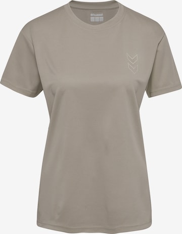 Hummel Functioneel shirt in Beige: voorkant