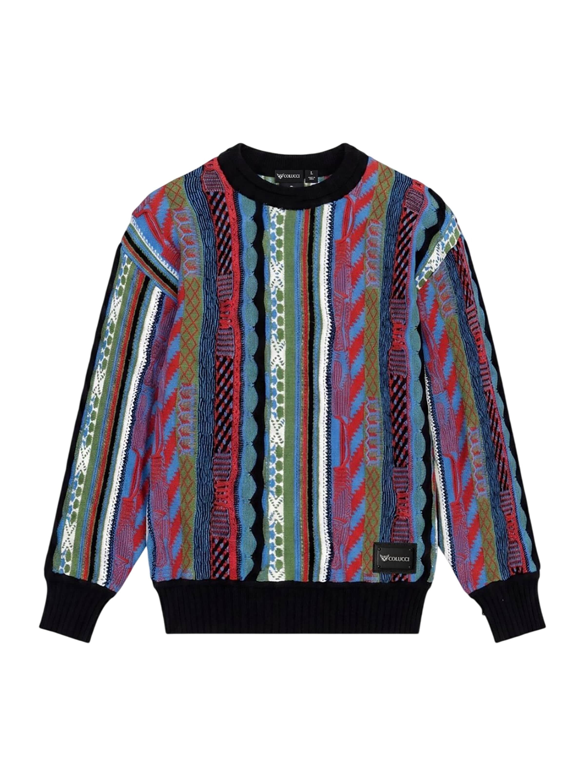 Colucci Trui '3D Knit' in Gemengde kleuren: voorkant