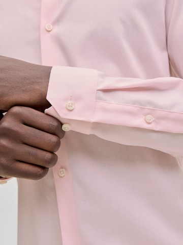 JACK & JONES Slim fit Overhemd in Roze