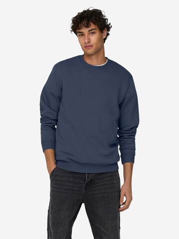 Only & Sons Sweatshirt 'Ceres' in Blue