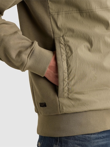 PME Legend Overgangsjakke 'Hybrid jacket with zipper closure and side pockets' i grøn
