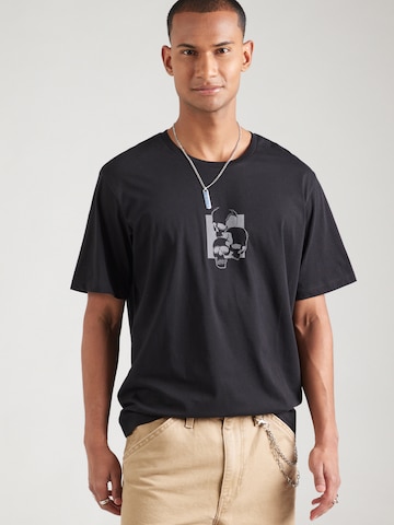 JACK & JONES Μπλουζάκι 'JJSKULLY' σε μαύρο