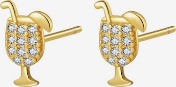 Hey Happiness - Pendientes 'Cheers Charm' en oro: frente