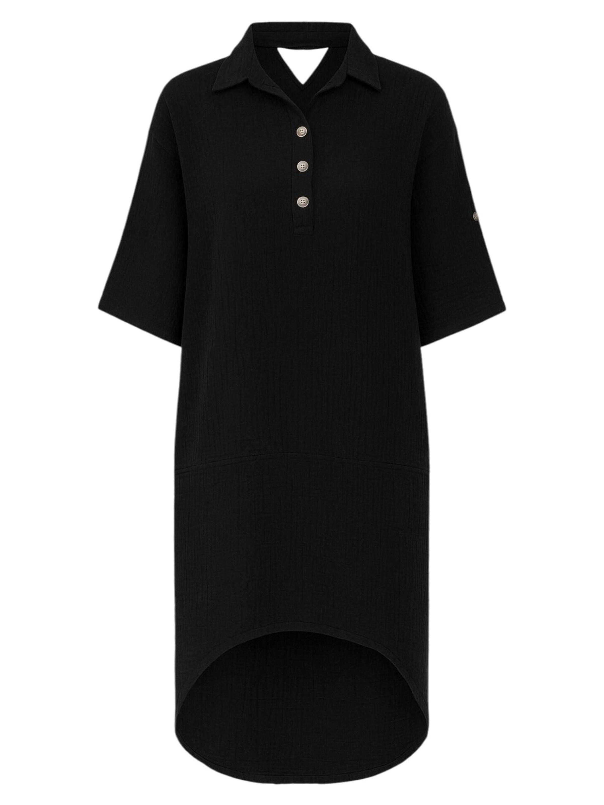 WENOR Blusenkleid 'Mira'‌‌‌‌‌‌ in Schwarz: Vorderseite