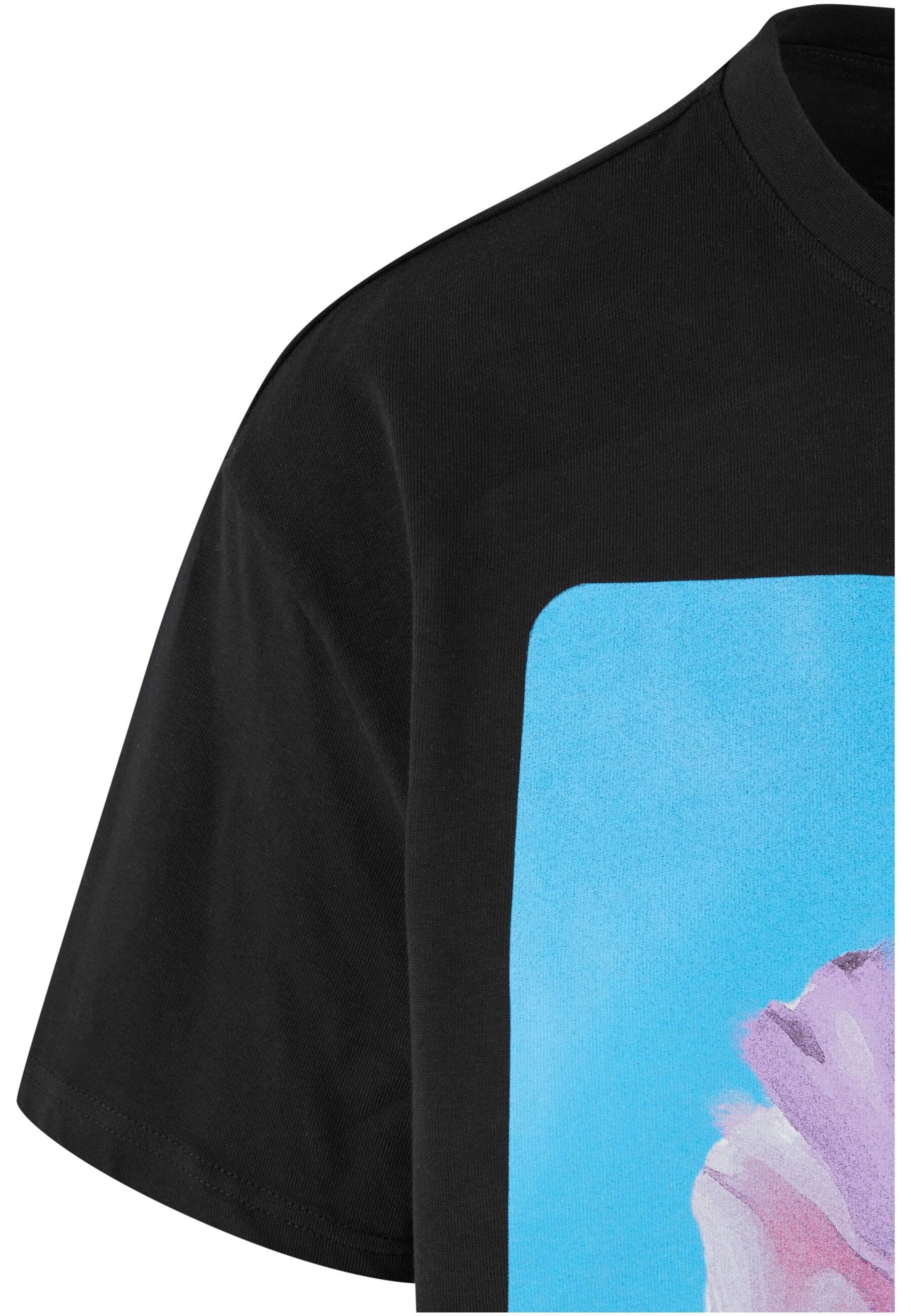 Maglietta 'Blurred Flowers' di Lost Youth in nero