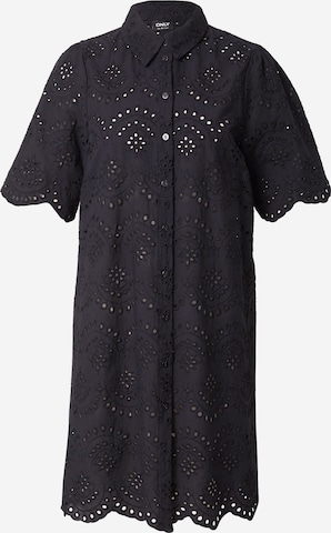Abito camicia 'ONLValais' di ONLY in nero: frontale