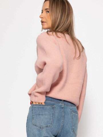 SASSYCLASSY Oversizestrickjacke in Pink