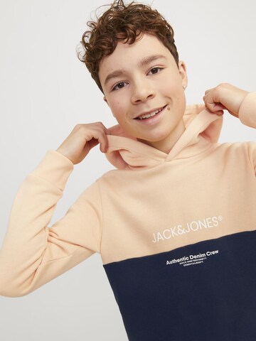 Jack & Jones Junior Μπλούζα φούτερ 'RYDER' σε πορτοκαλί