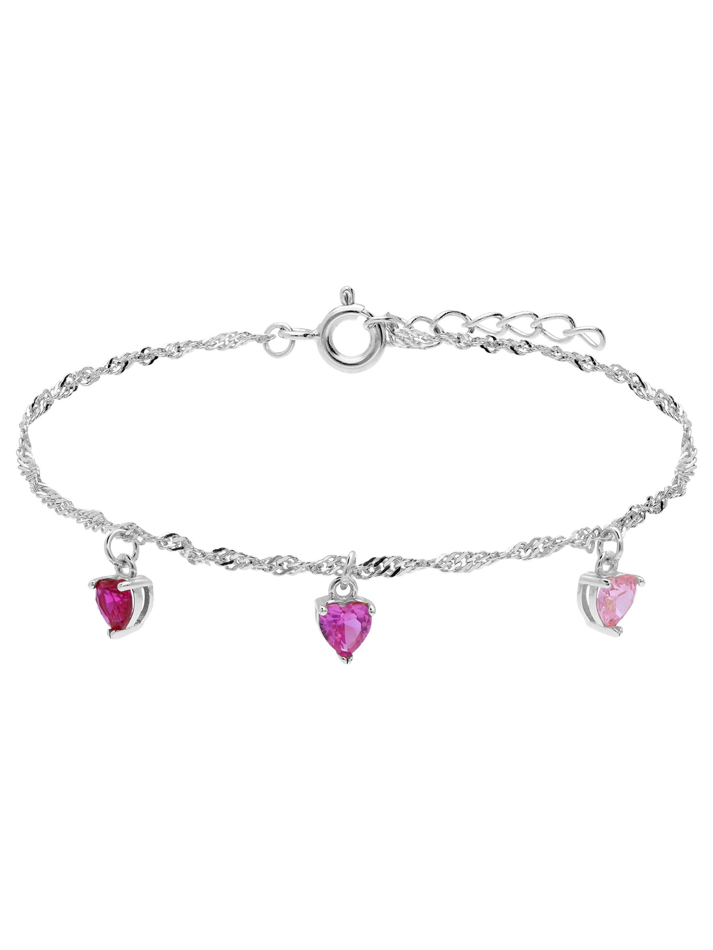 Lucardi Bracelet 'Lieblich' in Silver: front