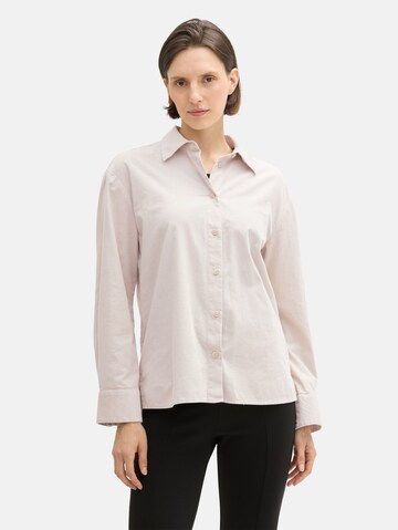 TOM TAILOR Blouse in Beige: voorkant