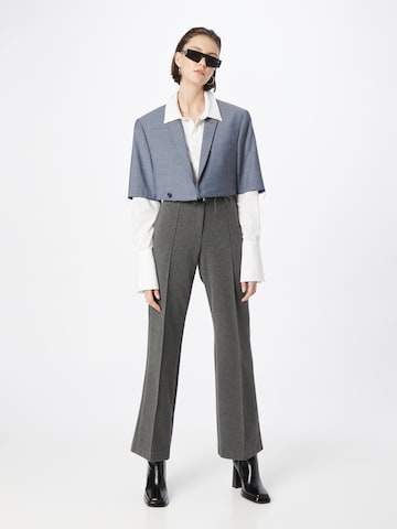 BRAX Loose fit Trousers with creases 'Maine' in Grey