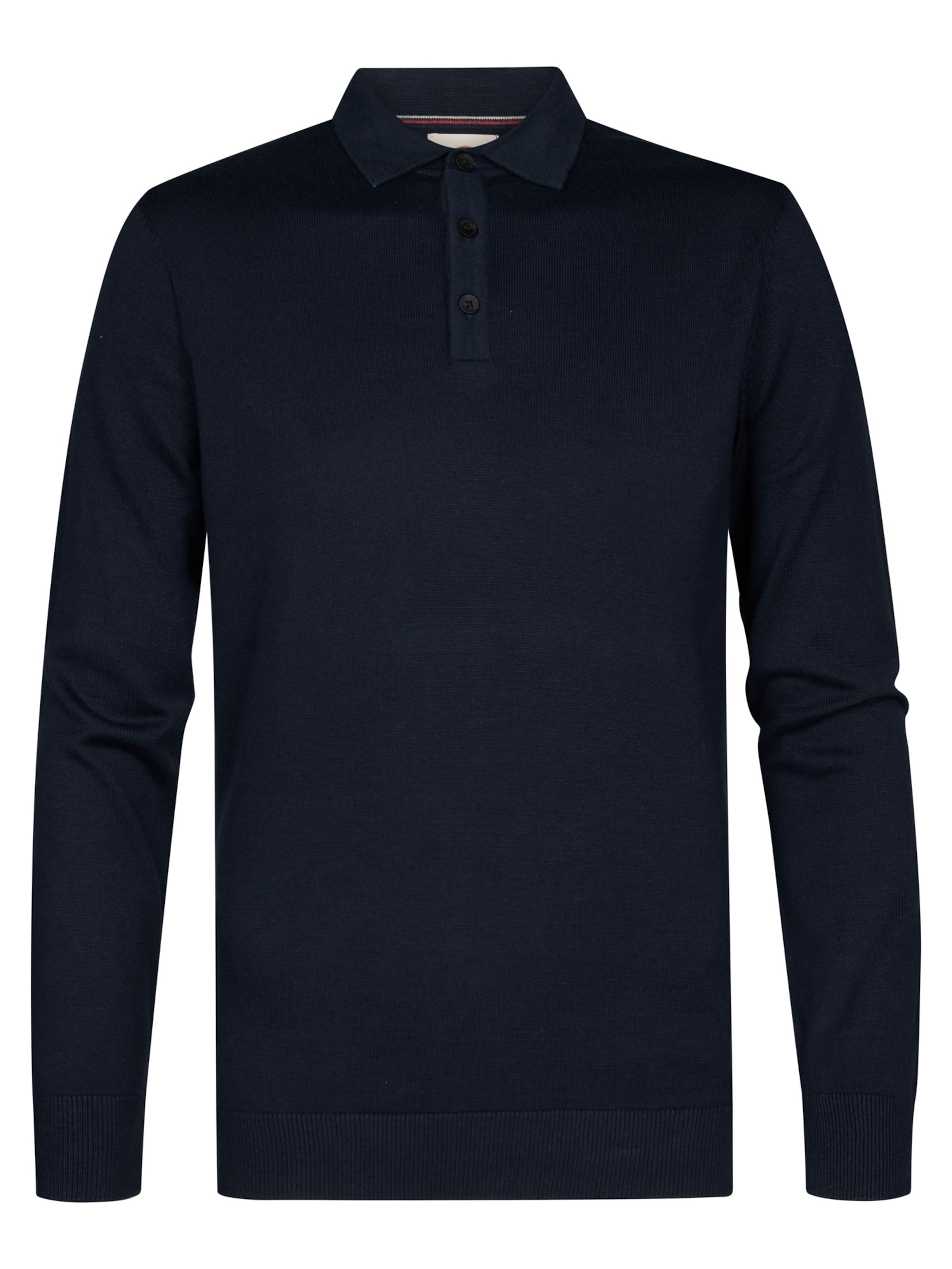 Petrol Industries Polo 'Sweater' in Blau: Vorderseite