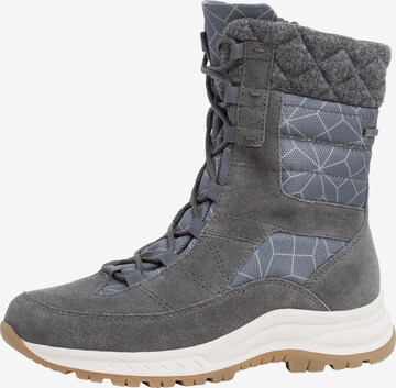 TAMARIS Lace-Up Boots 'Comfort' in Grey: front