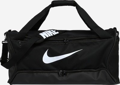 Sportinis krepšys 'Brasilia 9.5' iš NIKE, spalva – juoda / balta, Prekių apžvalga