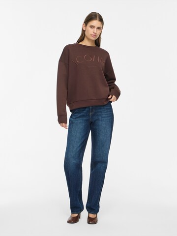 VILA Sweatshirt 'VIREFLECT' in Braun