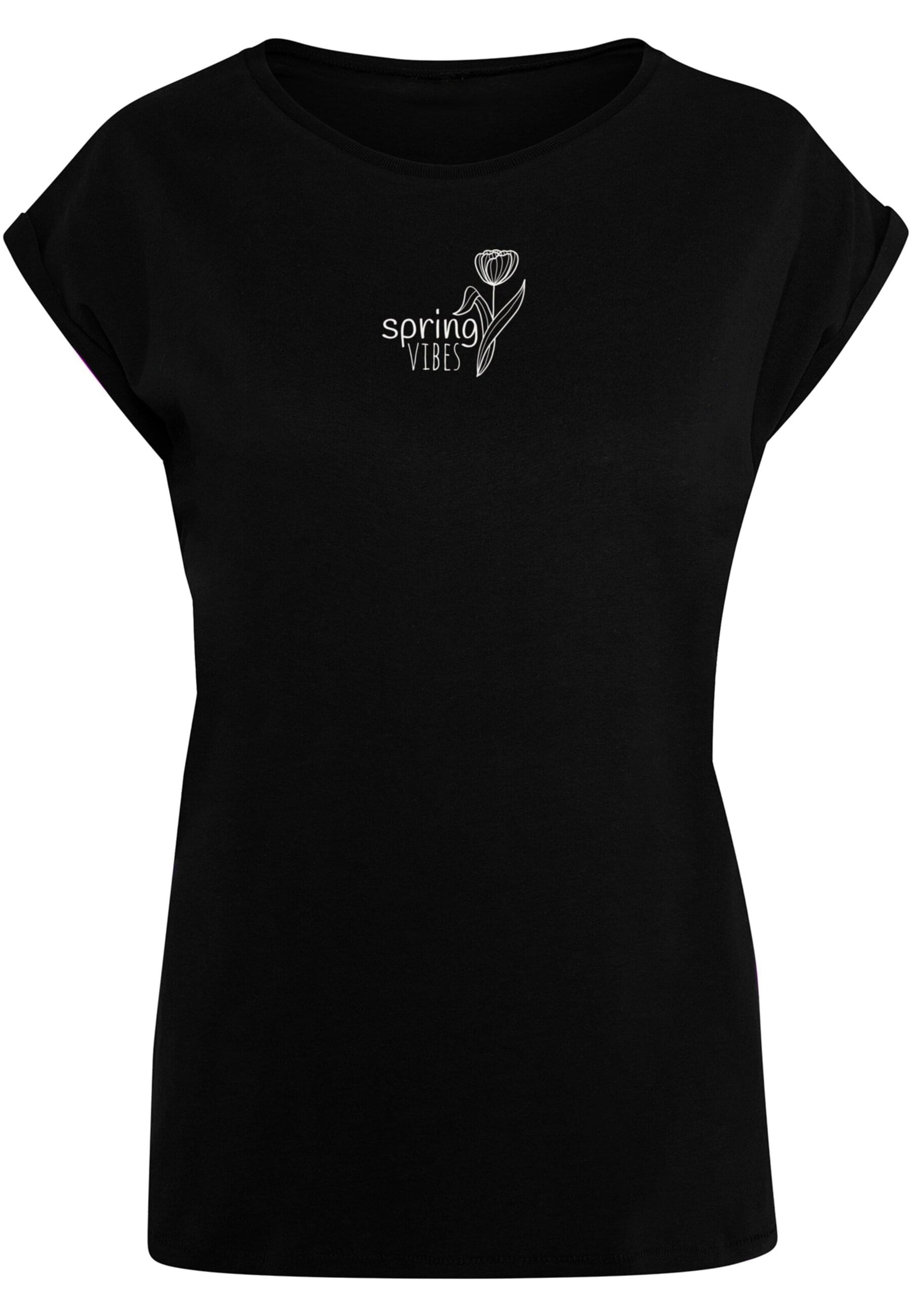 Merchcode Shirt 'Spring - Vibes' in Black: front