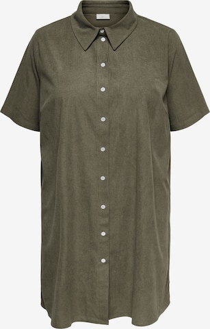 ONLY Carmakoma - Vestido camisero 'CARKinta' en verde: frente