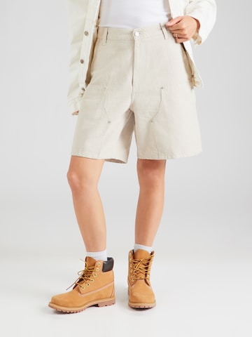 Carhartt WIP Regular Trousers 'Branford' in Beige: front