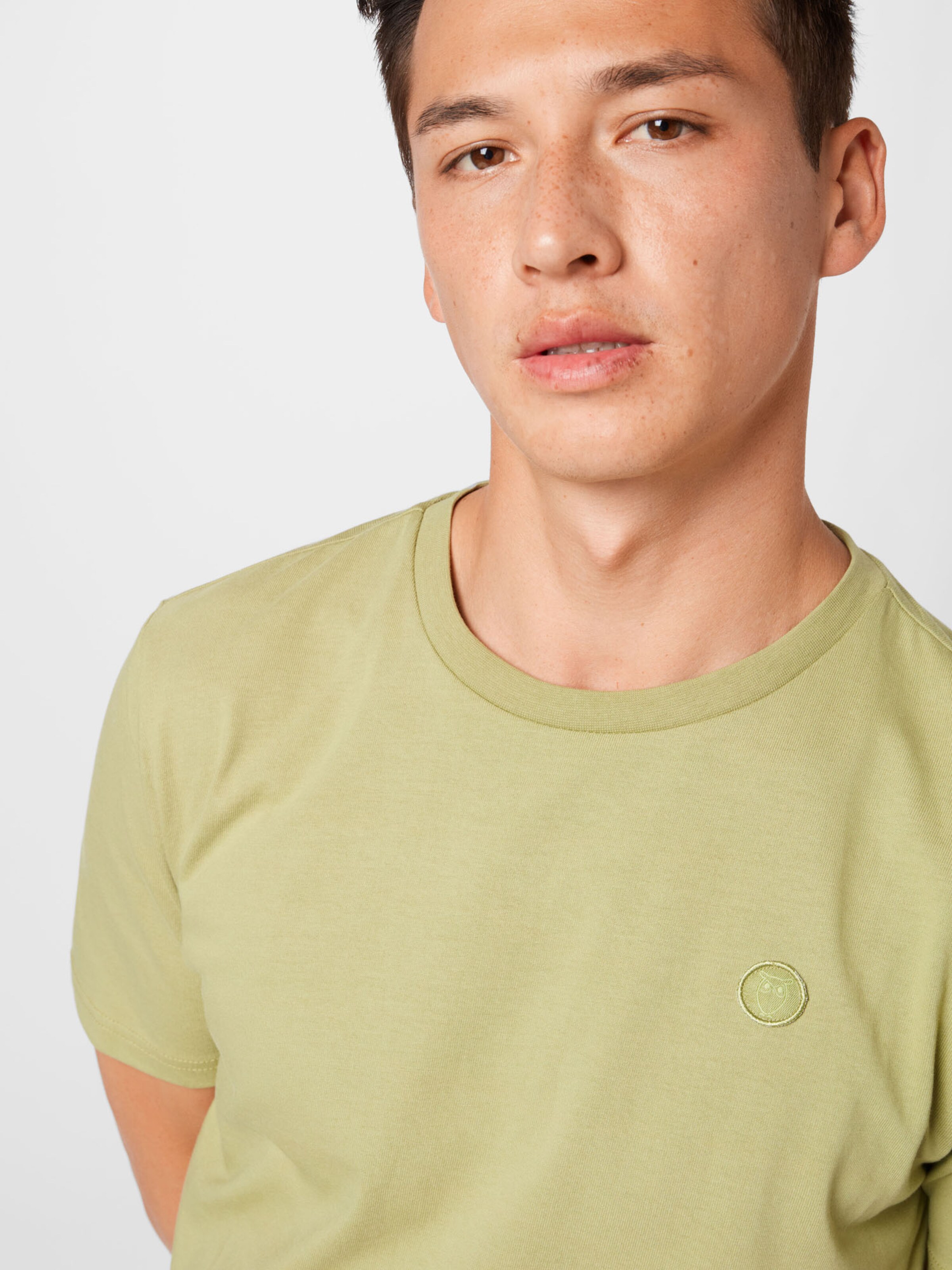 Männer Shirts KnowledgeCotton Apparel T-Shirt 'ALDER' in Schilf - ZS19120 Männer Shirts KnowledgeCotton Apparel T-Shirt 'ALDER' in Schilf - ZS19120