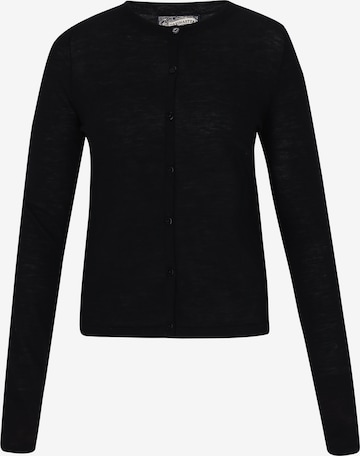 Geacă tricotată de la DreiMaster Vintage pe negru: față