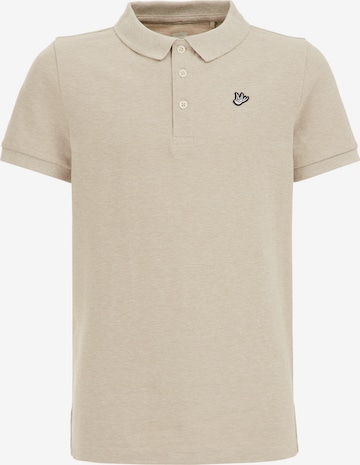 T-Shirt WE Fashion en beige : devant