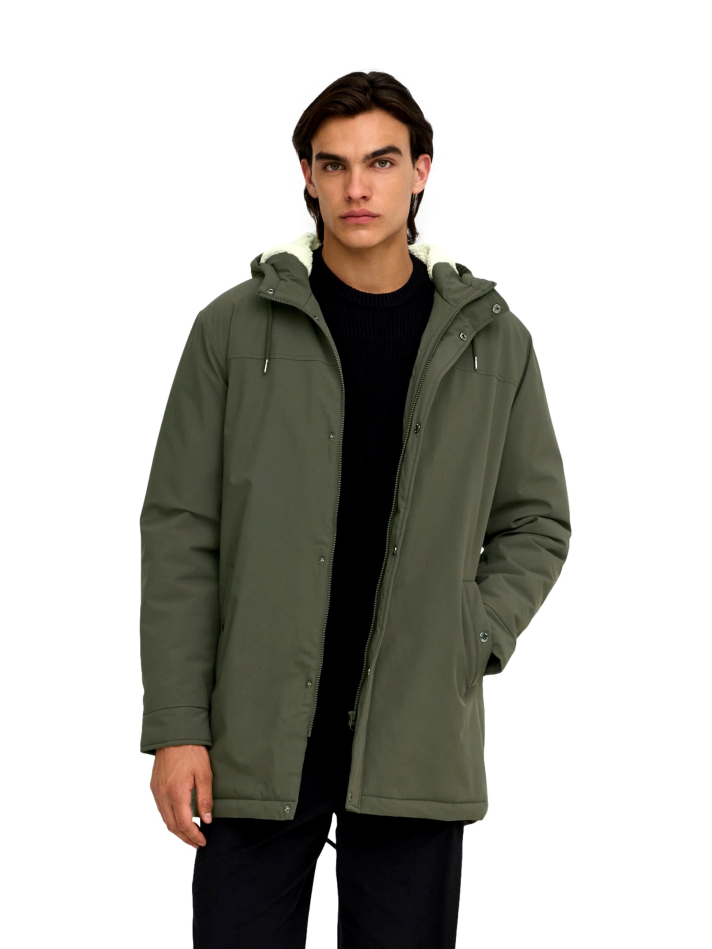 Only & Sons Zimní parka 'ONSALEXANDER' – zelená: přední strana