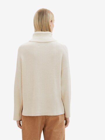 TOM TAILOR Pullover in Beige