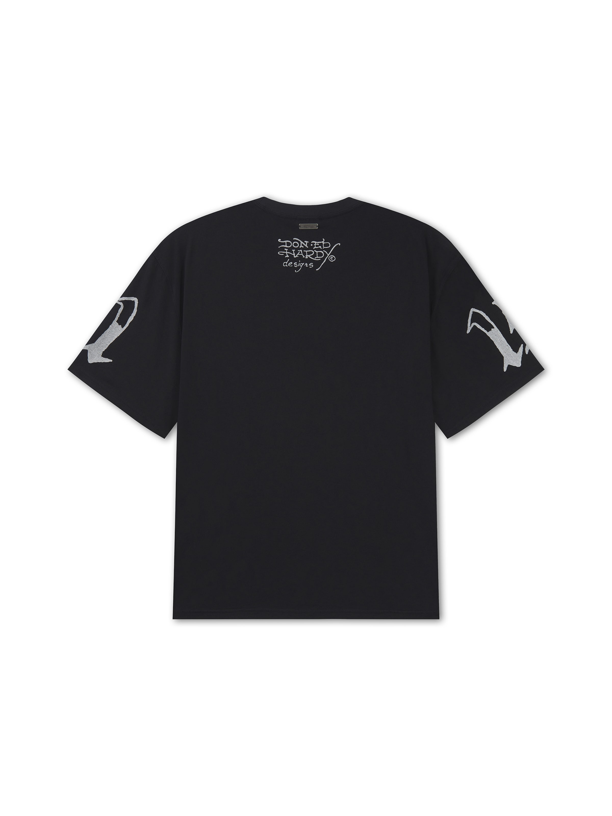 Ed Hardy Тениска в черно: отзад