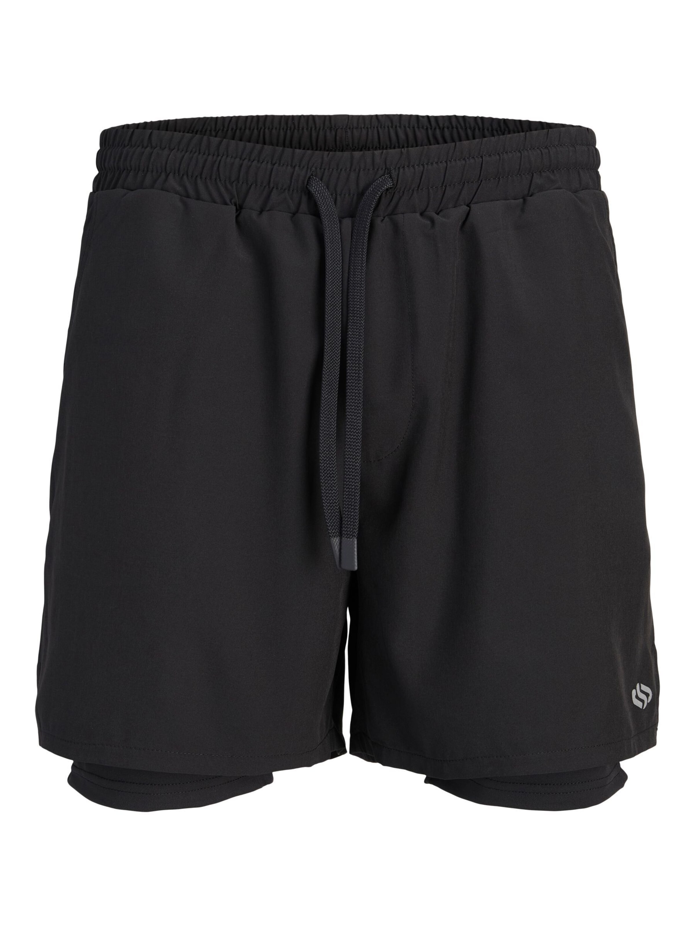 JACK & JONES - Loosefit Pantalón en negro: frente