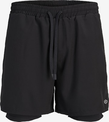 JACK & JONES - Loosefit Pantalón en negro: frente