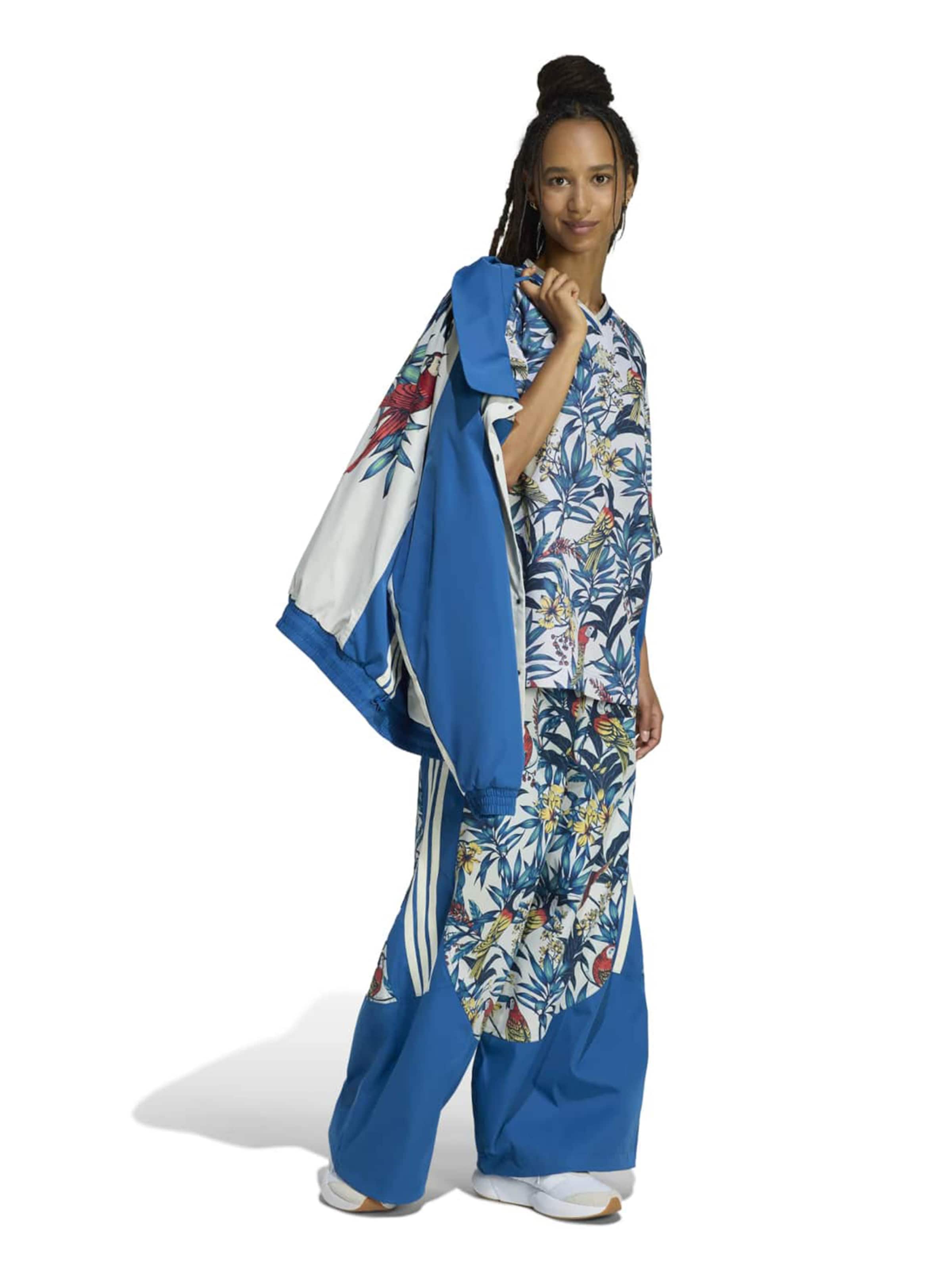 ADIDAS SPORTSWEAR Baggy Sportbroek 'FARM PRM' in Groen: voorkant