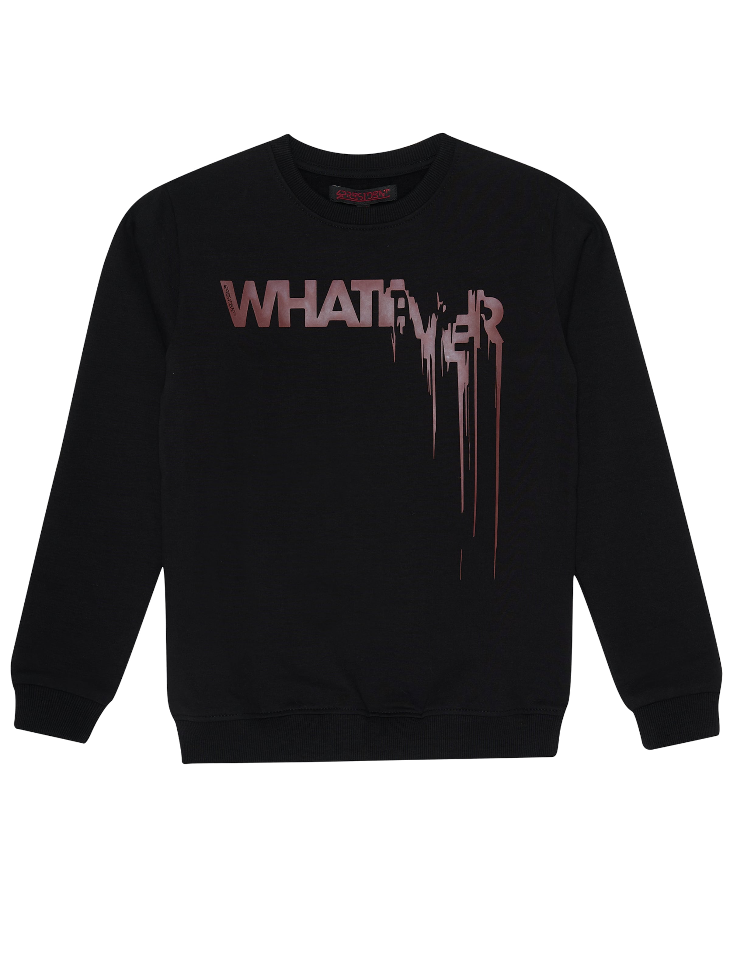 4PRESIDENT Sweatshirt 'Gerald' in Black: front