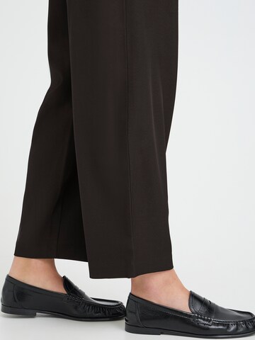 ICHI Baggy Pleat-Front Pants 'IHFAVA' in Black