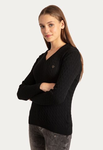 Sir Raymond Tailor Sweater 'Jena' in Black