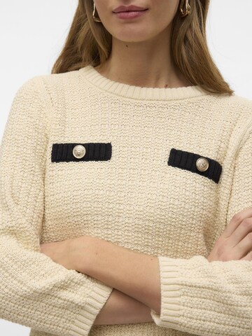 VERO MODA Sweater 'VMHarper' in Beige