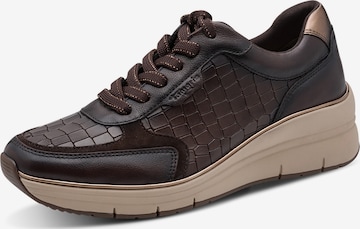 Baskets basses Tamaris en marron : devant