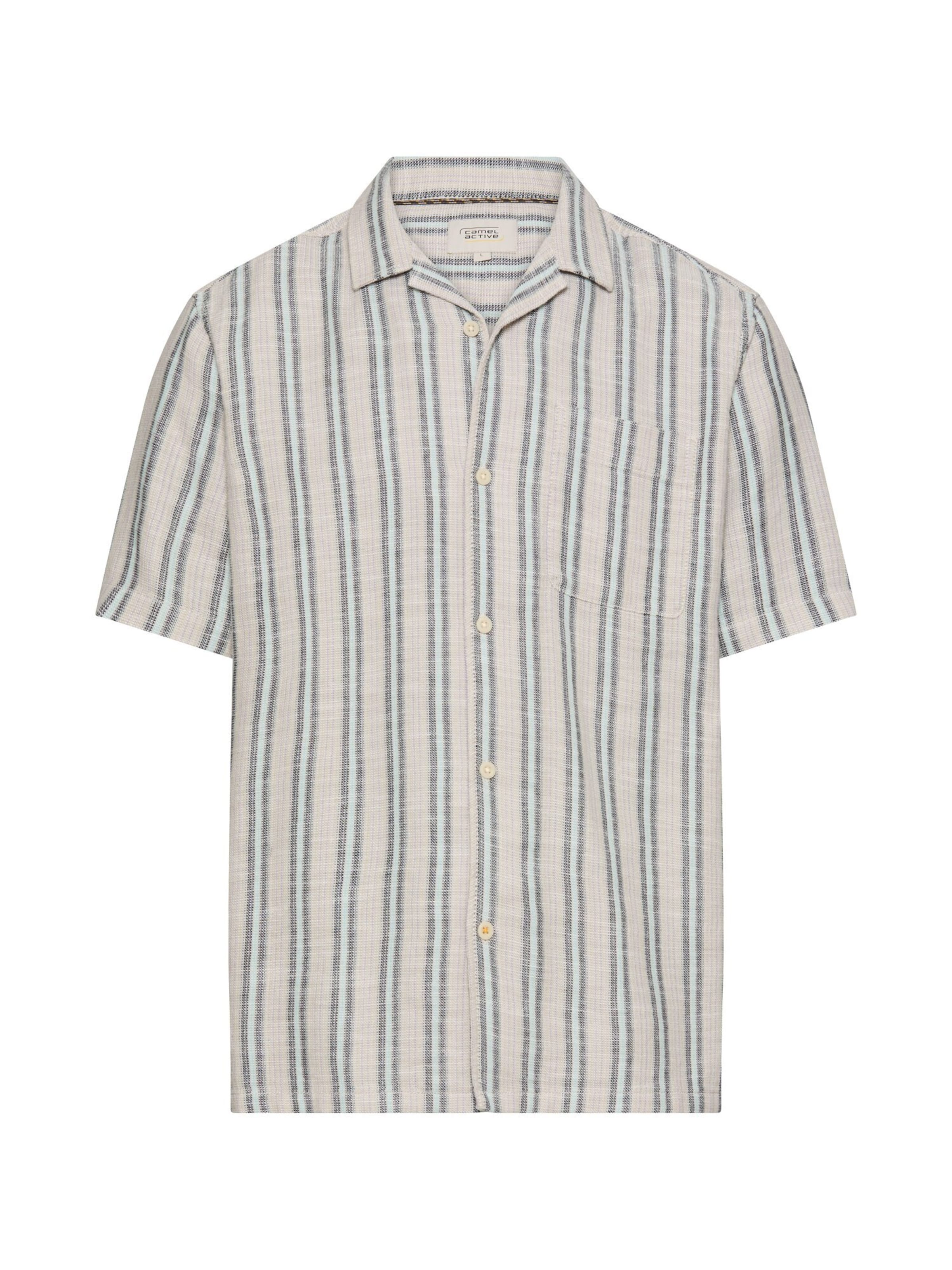 CAMEL ACTIVE Regular fit Button Up Shirt in Beige: front