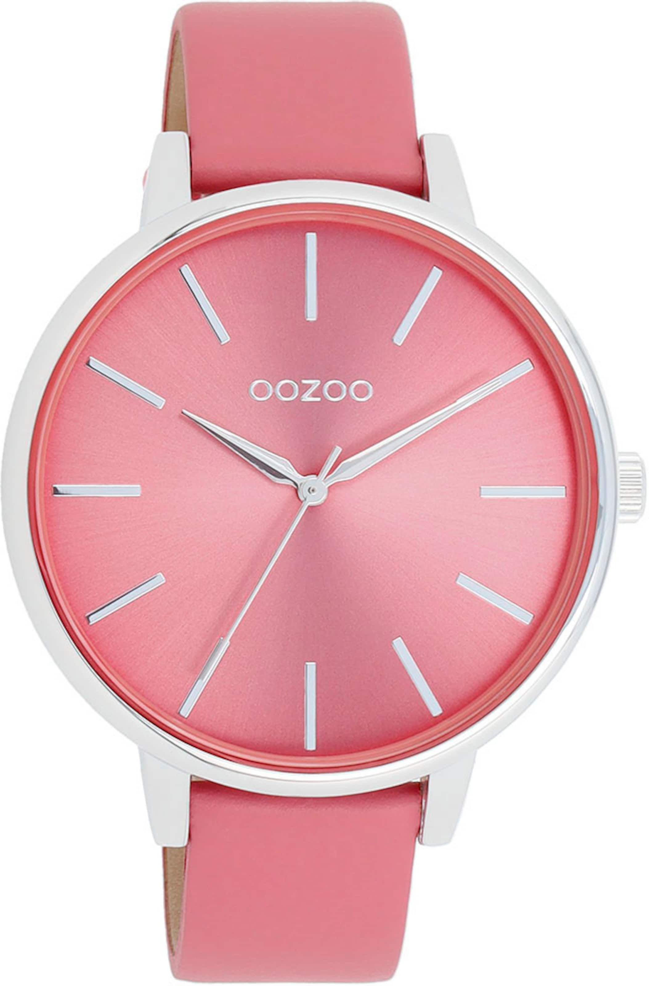 OOZOO Analog Watch in Pink: front